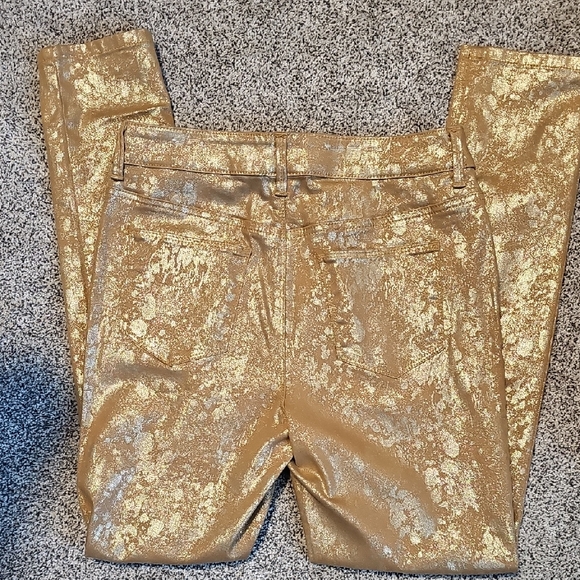 Chico's Pants - Chico's Shiny Gold Jeggings